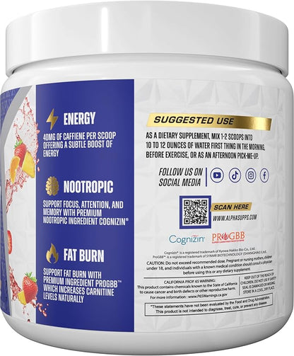 Amino NRG+ BCAA Amino Energy Recovery Powder - Hydration Blend with Electrolytes - Focus Blend for Optimal Performance Support in Men & Women (30 Servings, Fruit Burst)