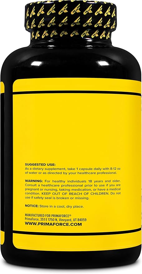 Primaforce L-Tyrosine Capsules 180 Capsules, 500 mg Per Serving