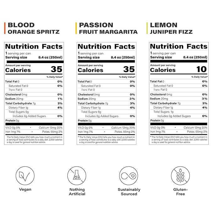 Peak Cocktails Non-Alcoholic Cocktail | Adaptogens, Nootropics, Superfoods for Recovery, Calm, Sleep | Ashwagandha, Tart Cherry, L-Theanine | Mixologist-crafted | 8.4 oz, 24-Pack Variety Pack