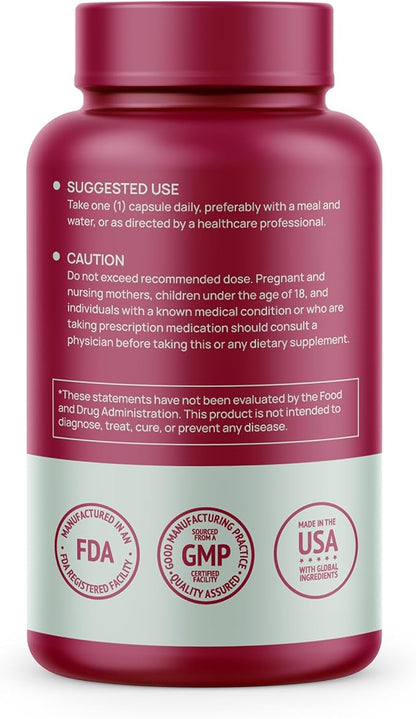 Stabilized R-Lipoic Acid 300mg Per Serving, R Alpha Lipoic Acid ALA Supplement Antioxidant for Nerve, Energy & Metabolism Support, NSF Certified Supplements, Non-GMO & Vegan,60 Capsules,2 Month Supply