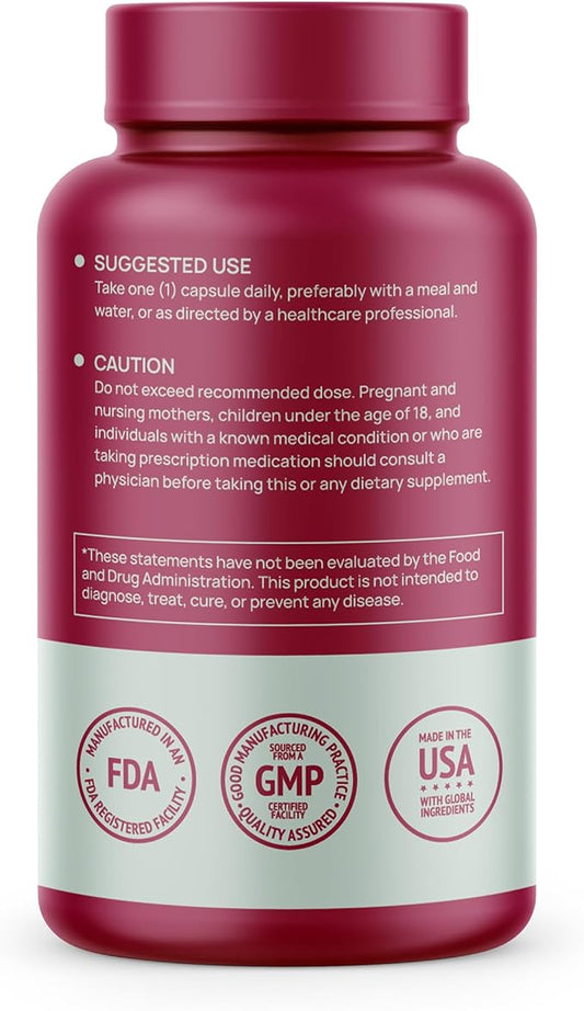 Stabilized R-Lipoic Acid 300mg Per Serving, R Alpha Lipoic Acid ALA Supplement Antioxidant for Nerve, Energy & Metabolism Support, NSF Certified Supplements, Non-GMO & Vegan,60 Capsules,2 Month Supply