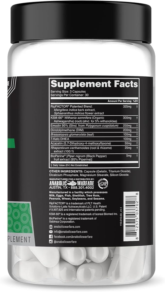 Anabolic Warfare Project Cuts, Body Recomposition, Muscle Definition, Stimulant-Free, Made with Botanicals* (90 Capsules)