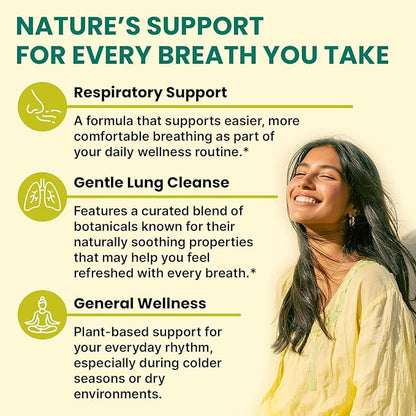 5-in-1 Mullein Drops for Lungs and Bronchial - Respiratory Lung Health Support with Mullen Leaf Extract for Lungs - Mullein Tincture with Elderberry, Echinacea and Ginger Root (60 Servings) (2-pack)