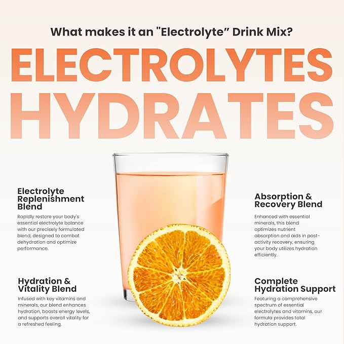 310 Nutrition Hydrate Electrolyte Powder Packets – Chris Eubank Jr. Edition – Electrolytes & B Vitamins – Keto Friendly Drink Mix – On-The-Go Hydration – 30 Single Serve Packets, Tangerine Flavor