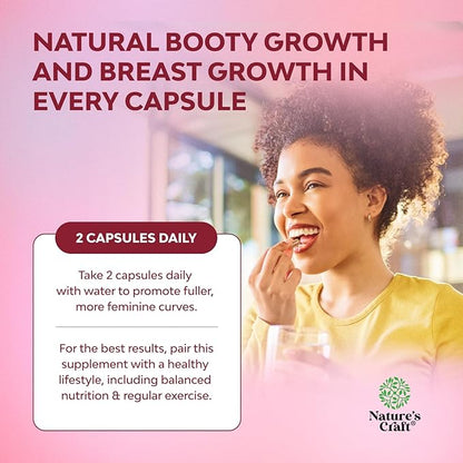 Natures Craft G Curve Horny Goat Weed for Women - Invigorating Feminine Blend with Maca Root Female and Tribulus Terrestris Enhanced Energy Mood Performance