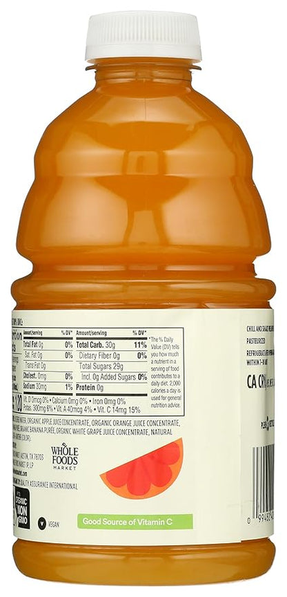 365 by Whole Foods Market, Organic 100% Juice, Orange Mango, 32 fl oz