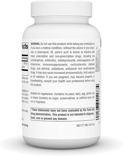 Source Naturals St. John's Wort 450 mg Supports a Positive Mental Outlook - 180 Tablets