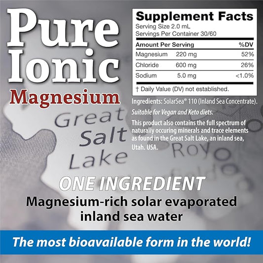 Anderson New Ionic Magnesium Complex, Liquid Magnesium Supplement, Trace Mineral Drops, 60 Servings (4 oz)