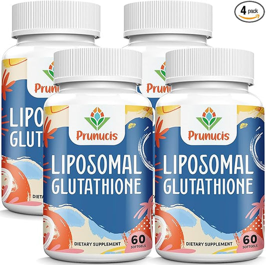 2400MG Liposomal Glutathione, with Vitamin C, Milk Thistle & Alpha-Lipoic Acid, Master Antioxidants, Pure Reduced L-Glutathione - Immune System, Cell Repair, Energy, High Absorption, 240 Softgels