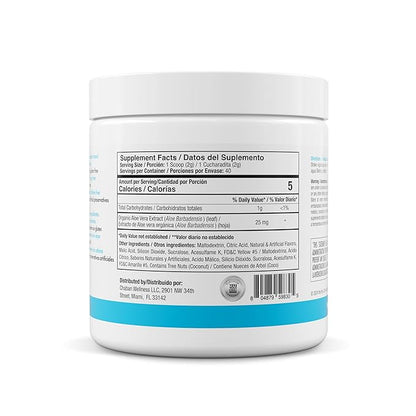 Yes You Can! Organic Aloe Vera Powder Drink Mix - Hydration Booster Infused with Pure Aloe Juice - Delicious Flavors - Made in USA - Antioxidant Rich - Pineapple Flavor - 40 Servings Per Canister (4 Pack)