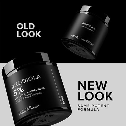 Toniiq Triple-Strength 600mg Rhodiola Rosea - 120 Capsules - 5% Salidroside Concentrated Extract - Highly Purified and Bioavailable