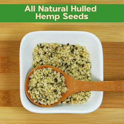 Sincerely Nuts Hulled Hemp Seeds – (1 lb bag) All Natural Super Food | Natures Complete Protein Contains All 9 Essential Amino Acids | Omega 3 Fat for the Heart | Non GMO, Kosher, Gluten Free, Raw