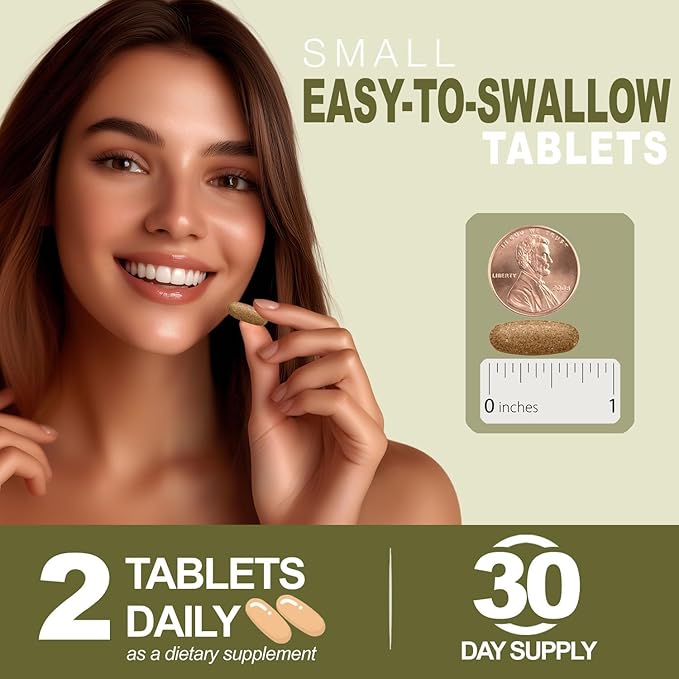 Natures Elements Advanced Shou Wu for Gray Hair – Prepared He Shou Wu for Hair Growth with Biotin, Bioperine, Fo-Ti Root & More – 100% Natural – 60 Tablets – Pack of 3 - Non-GMO, Gluten-Free