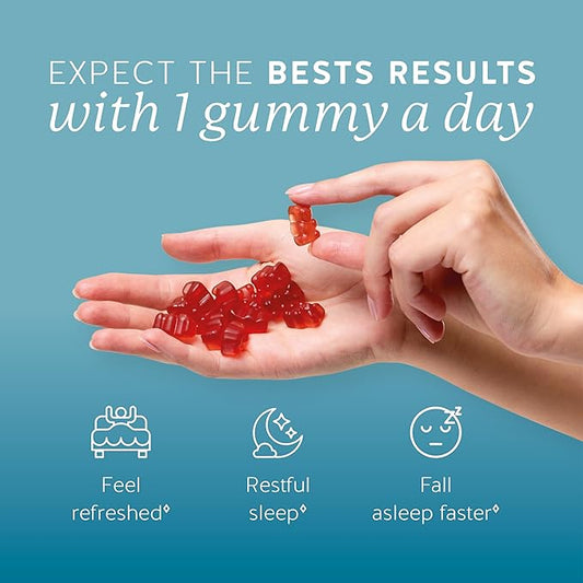 Vegan Melatonin 5mg Gummies, Sleep Gummies for Reduced time to Fall Asleep, with Vitamin B6 & Passion Fruit Extract - Super Snooze Sleep Vitamin (30 Gummies)