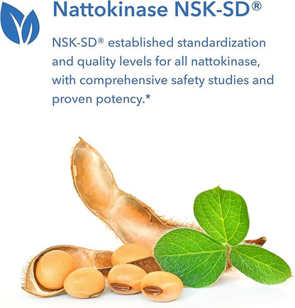 Allergy Research Group Nattokinase 2000 FU / 100mg - Nattokinase Supplement for Women and Men, Natural Enzyme Support for Heart and Blood Health - 180 Softgels