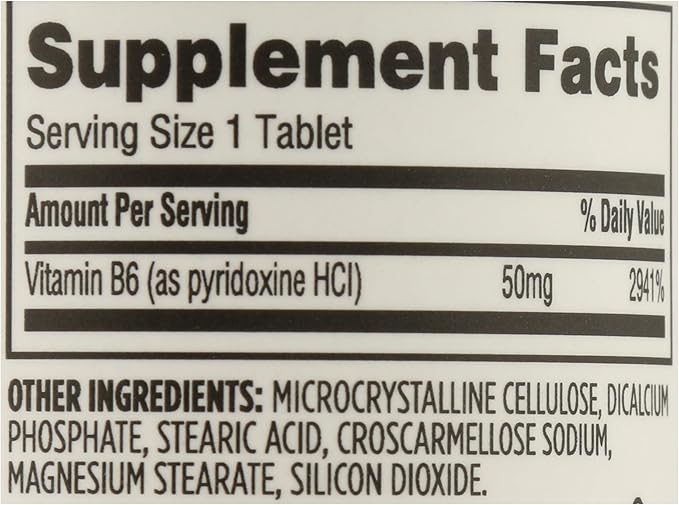 365 By Whole Foods Market, Vitamin B6 50Mg, 50 Count