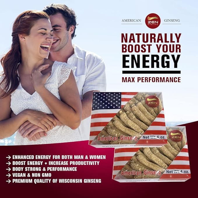 2 Boxes of Hand Selected American Ginseng Root-Small Tail (4oz/Box) 西洋参/花旗参 Panax Ginseng. Boosts Body Immunity, Energy & Stamina for Man & Women (8 Oz.)
