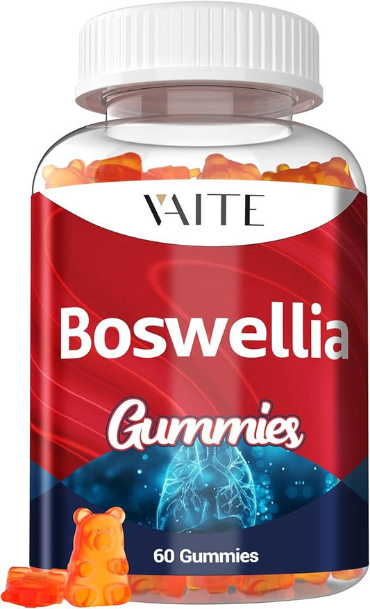 VAITE Boswellia Serrata Gummies 1200mg - Indian Frankincense Extract with Boswellic Acid, Plant-Based Supplement, Joint Support Health Formula, Non-GMO, Gluten-Free, Sugar-Free, 60 Chewables