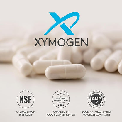 XYMOGEN Green Tea 600 - Ultra Pure Green Tea Extract Capsules - Immune Support Supplement - Supports Heart Health + Brain Health - Gluten Free, Vegan, Non GMO (60 Capsules)