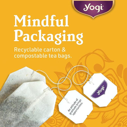 Yogi Tea Pure Green Tea - 16 Bags per Pack (4 Packs) - Organic - Supports Overall Health & Provides Antioxidants