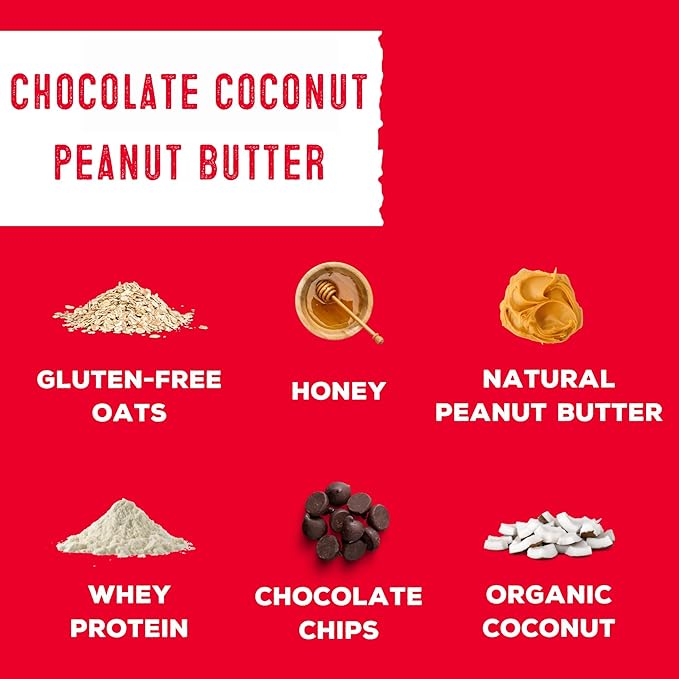 simplyFUEL Whole Food Protein Balls - Chocolate Coconut Peanut Butter Snacks - 8g Protein Snack - Gluten Free Energy Balls