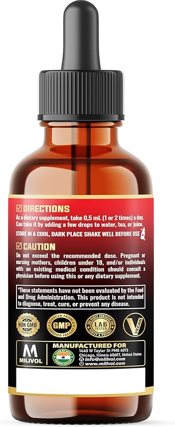 10in1 Lemon Balm Tincture - 3300mg Lemon Balm Leaf Extract Liquid Drops with Ginger Root, Turmeric Liquid, Ceylon Cinnamon, Vitamin D3, K2-1Fl Oz - 60 Servings