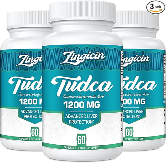 TUDCA Supplement 1200mg - 180 Veggie Capsules,Powerful TUDCA Bile Salts Supplements for Liver,Digestion