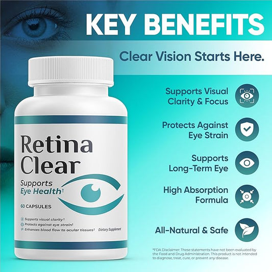 Vision Support Supplement – Eye Health Formula with Lutein, Zeaxanthin, Quercetin, Vitamin A, Zinc, & Bilberry – Supports Visual Clarity, Focus & Eye Fatigue Relief – 180 Capsules