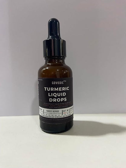Turmeric Liquid Extract Supplement with Black Pepper & Ginger,Turmeric Root Tincture - 60 Servings, 250mg per Serving