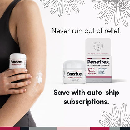 Penetrex Joint & Muscle Therapy - Soothing Comfort for Back, Neck, Hands, Feet - Premium Whole Body Rub with Arnica, Vitamin B6 MSM & Boswellia - 2oz 3-Pack