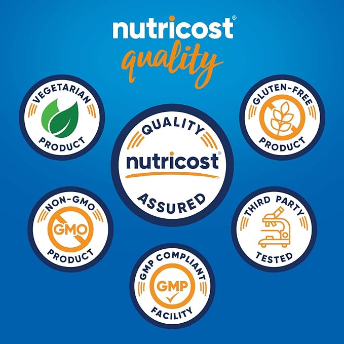 Nutricost Beta Glucan 500mg 1,3/1,6 D-Glucan, 60 Vegetarian Capsules - Gluten Free, Non-GMO