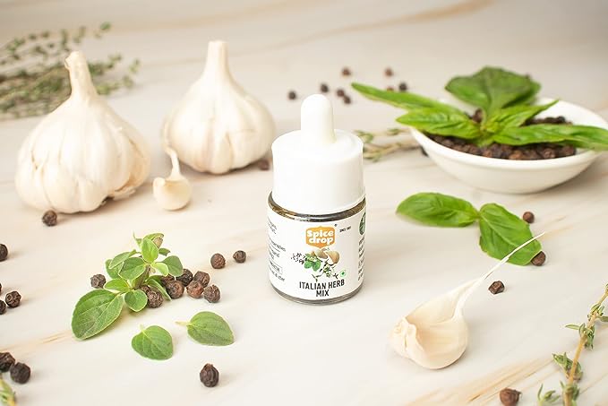 Spice Drop Pack Of 6 Herbs Extracts - 100% Natural - For Cooking, Baking, Sauce, Dips - Each 0.17oz (180 drops) | Holiday Gift Pack | Authentic Flavor | Vegan | Keto & Paleo Friendly | Non-GMO