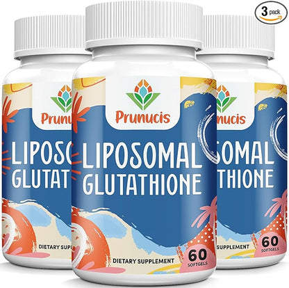2400MG Liposomal Glutathione, with Vitamin C, Milk Thistle & Alpha-Lipoic Acid, Master Antioxidants, Pure Reduced L-Glutathione - Immune System, Cell Repair, Energy, High Absorption, 180 Softgels