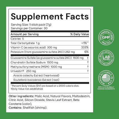 Univera RegeniCARE, Glucosamine, Chondroitin, MSM, Univestin, Joint Health, Joint Support, Easy to Carry (30ct, 7g Individual Packets)