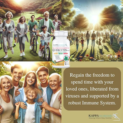 QUERCETIN PLUS, Quercetin 1,000mg, Bromelain 500mg and Vitamin C 1,000mg, (120 Capsules), 3 in 1 from Bioflavonoids, Supports Immune, Cardiovascular & Respiratory Health, Seasonal Allergy Relief.