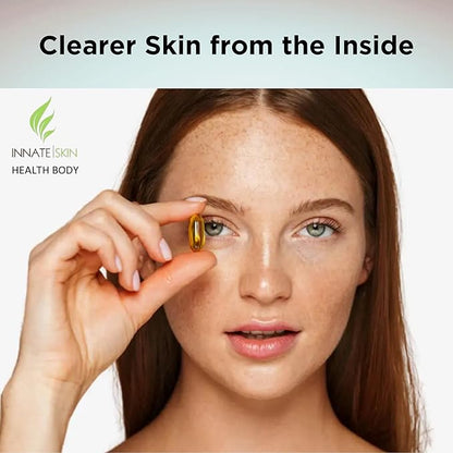 Clear Skin Acne Vitamins Capsules | Complexion Supplements 60 Count Capsules Pack of 2