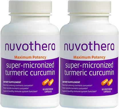 Super-Micronized Turmeric Curcumin Capsules 2-Month Supply Rapid Absorption, Whole Root, Non-GMO, Skin, Gut Health & Antioxidants(120 Capsules)