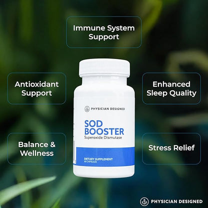 Physician Designed VARS SOD Booster - Superoxide Dismutase Supplement | SOD Supplement | 60 Capsules | Best Antioxidant Supplements
