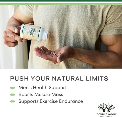 Tongkat Ali - 1000mg (2 Month Supply) - Men's Health - 200:1 Extract of (Longjack) Eurycoma Longifolia, with 20mg Tribulus Terrestris (Third Party Tested) by Double Wood