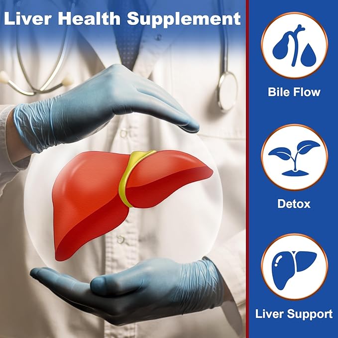 2000mg Tudca Liver Support Supplement, Tudca Bile Salt with Milk Thistle and Nac,60 Capsules for 30 Days,Support for Liver, Detoxification,Immune System