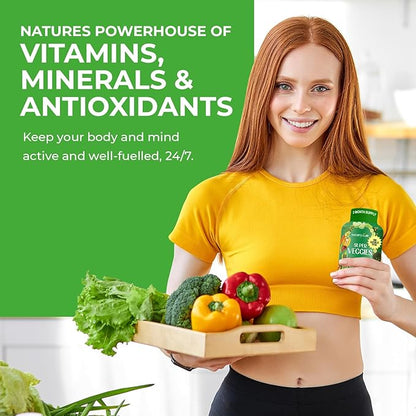 Nature's Core Fruit and Veggie Supplement - 360 Capsules -100% Whole Super Fruit and Super Vegetable Supplements & Vitamin, Made in USA, Soy Free, Vegan- (180 Count Pack of 2)
