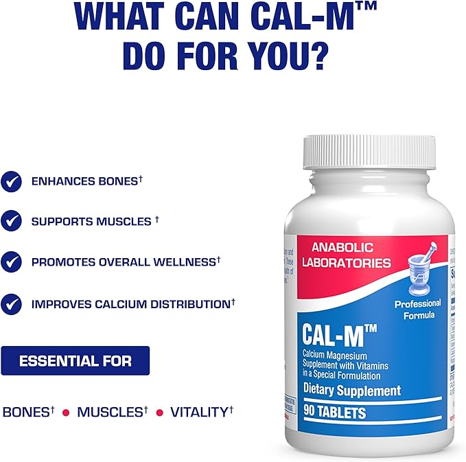 Advanced Calcium Magnesium Supplement - Clinically Formulated Magnesium Calcium with Vitamin D3 B1 B3 & B6 for Muscle Nerve Heart and Bone Health Support - Vegetarian Gluten Free Non-GMO (1 Month) M