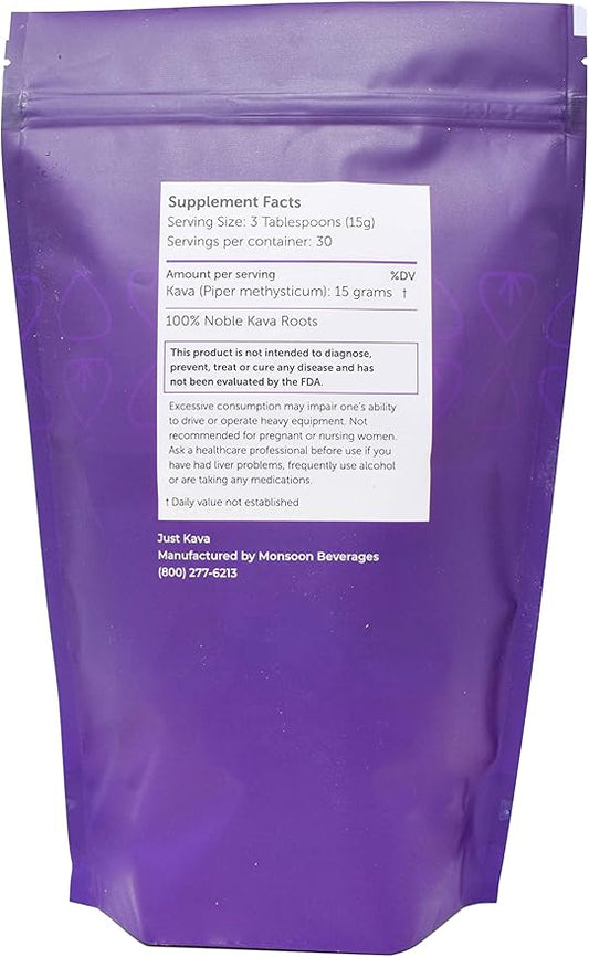 Vanuatu Kava Powder Herbal Supplement for Relaxation 16 OZ (452g)