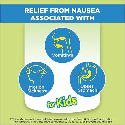 Advanced Herbals Kids Gummies, from The Makers of Dramamine, Nausea Relief and Motion Sickness Relief for Kids, Strawberry and Ginger Flavor, 20 Ct