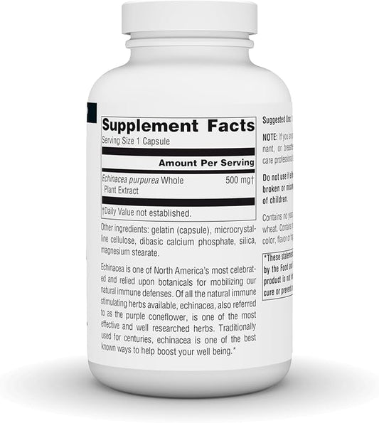 Source Naturals Echinacea Root Extract - Supports Immune Defense* - 500mg - 200 Capsules