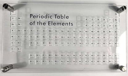 Acrylic Periodic Table Science Education Collection Bracket for Element Cubes + 9pcs 0.39" 10mm Engraved Density Up to 99.99% Pure Metal - Aluminium Bismuth Carbon Copper Iron Nickel Zinc Titanium Tin