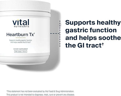 Vital Nutrients Digest Ease (Formerly Heartburn Tx) | Occasional Heartburn & Indigestion Relief | Supports Healthy GI Function & Helps Soothe GI Tract | Gluten, Dairy, Soy Free | Non-GMO | 50 Servings