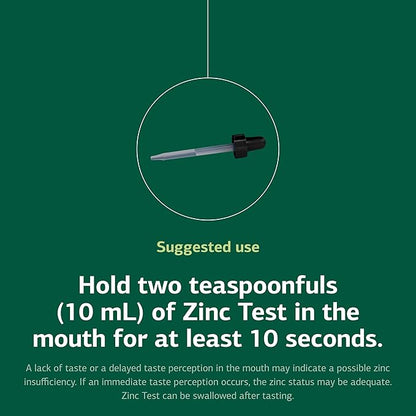 Standard Process Zinc Test - Noninvasive Status Assessment - Excellent Source of Zinc - 2 fl oz
