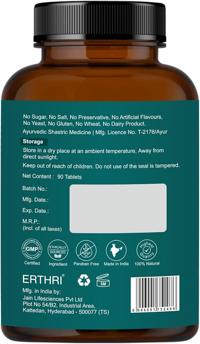 100% Organic Gotu Kola Tablets 10,000mg (90 Count) Vegan & Gluten-Free Herbal Supplement, No Added Colors, Flavors, & Preservatives, 90 Tablets (Pack of 1)