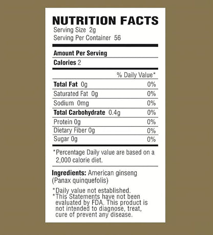Zen American Wisconsin Ginseng Slices — Improved Energy, Performance, & Mental Health for Men & Women (8oz. Box)